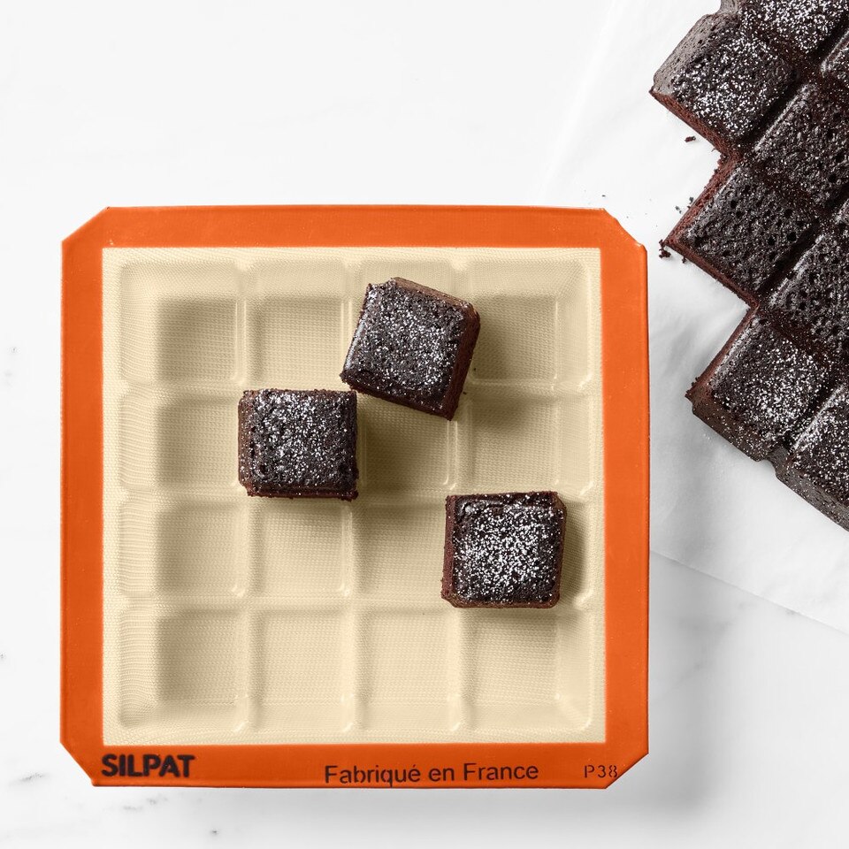 Silpat NonStick Silicone Square Tablette Mould, 16 Bites Williams